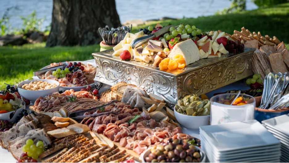 A lavish Tuscan Picnic set up by Bartleby & Sage.