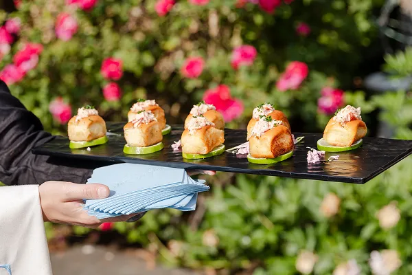 A mini Maine lobster roll created by Bartleby & Sage