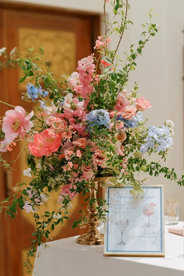 A wedding styled by Bartleby & Sage at Harold Pratt House.