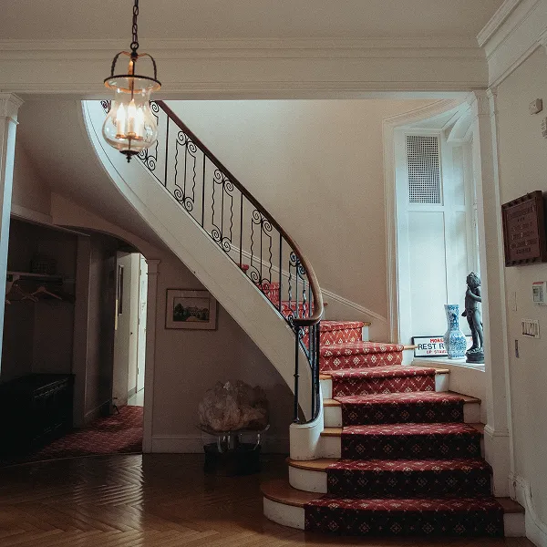 The staircase inside Wainwright House.