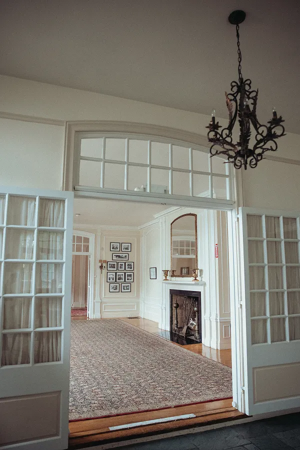 The doorway into the reception room at Wainwright House.