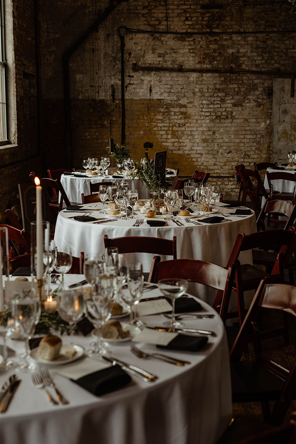 An evening event at Greenpoint Loft catered by Bartleby & Sage.