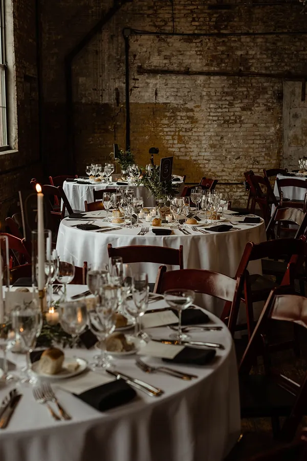 An evening event at Greenpoint Loft catered by Bartleby & Sage.