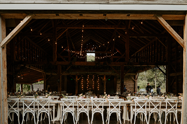 A barn wedding venue for events catered by Bartleby & Sage.