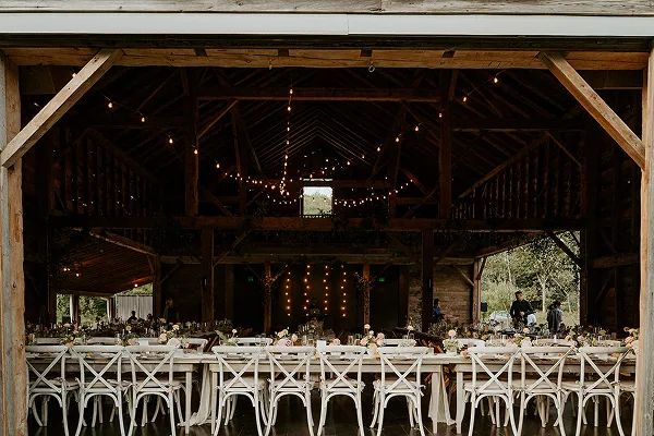 A barn wedding venue for events catered by Bartleby & Sage.