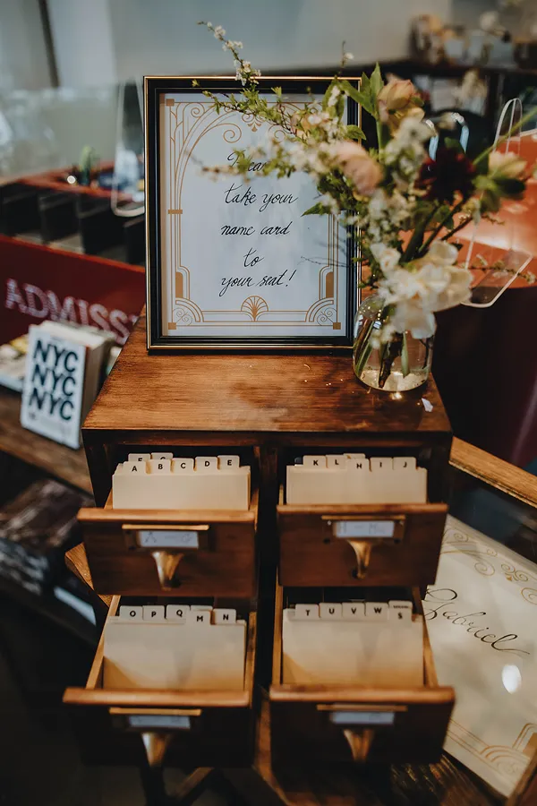 An event styled by Bartleby & Sage at the Brooklyn Library.