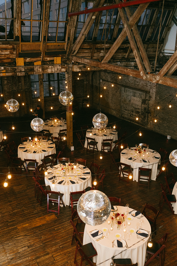 An evening event styled by Bartleby & Sage at Greenpoint Loft.