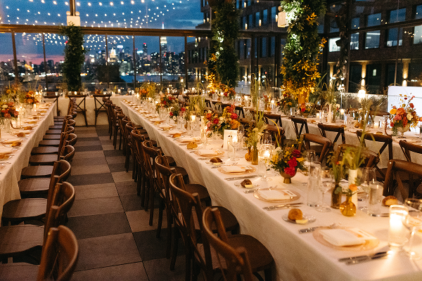 An outdoor event styled by Bartleby & Sage at 74 Wythe.