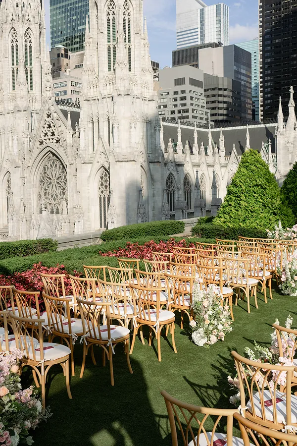 A ceremony space styled by Bartleby & Sage at 620 Loft & Garden.