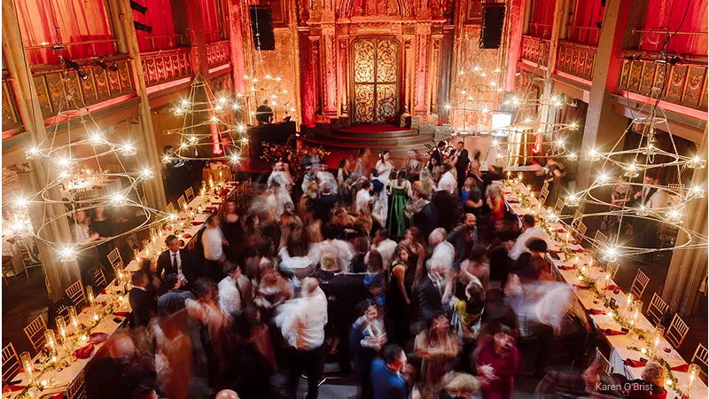Holiday party catered by Bartleby & Sage at Angel Orensanz Foundation.