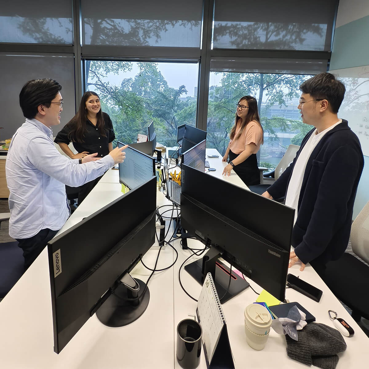 Entrio team during a hackathon.