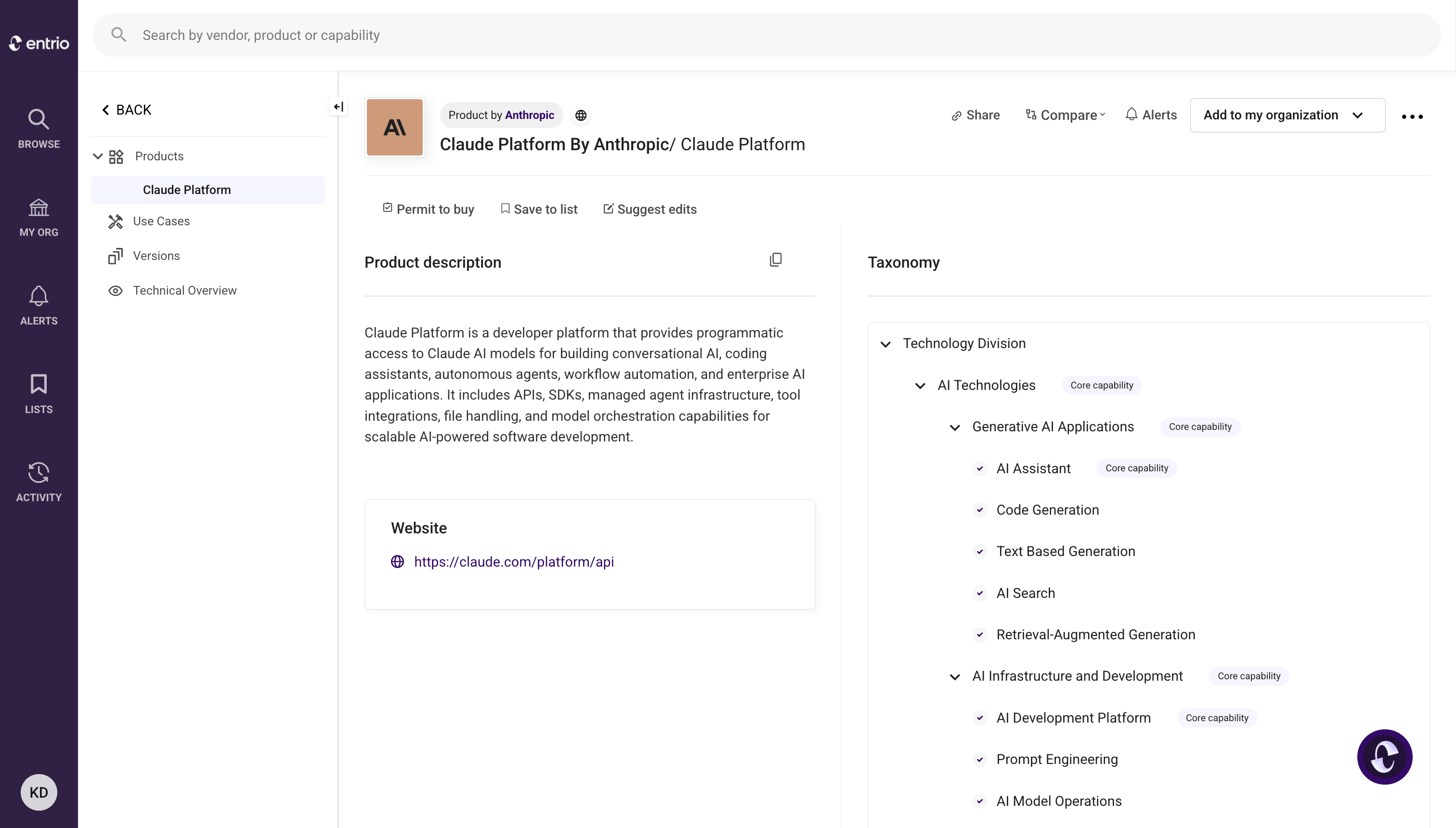 Claude Platform by Anthropic offering APIs and SDKs for AI assistants, coding, workflow, and enterprise AI.