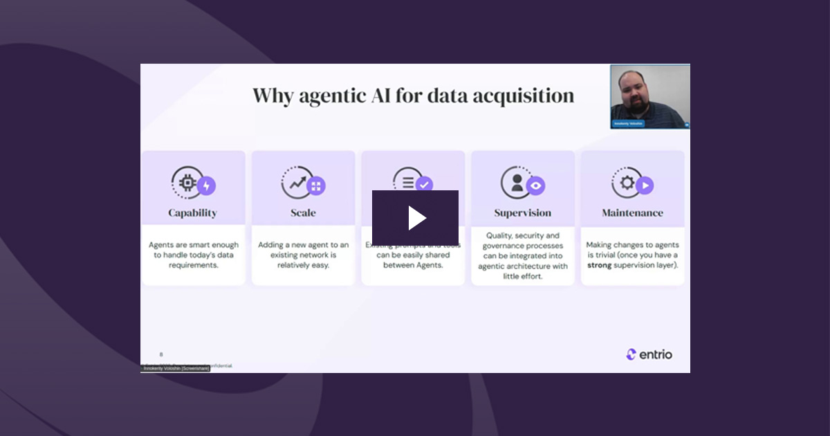 Screenshot of a slide from the webinar presentation outlining agentic AI best practices