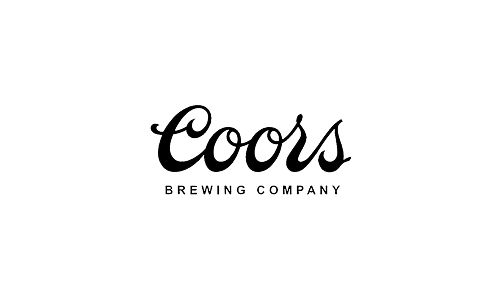 Coors Brewing Company wordmark logo in stylized script and uppercase letters.