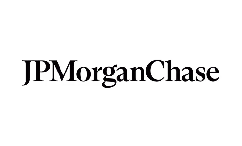 JPMorgan Chase company name text logo.
