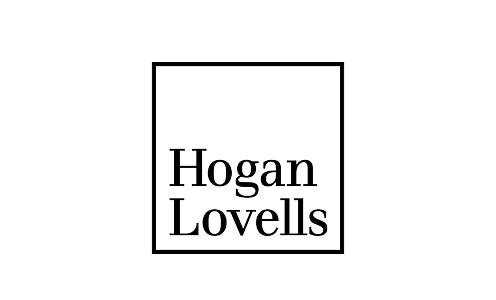 Hogan Lovells logo with the company name in a square outline.