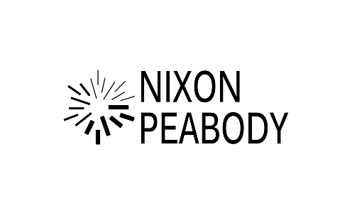 Nixon Peabody company name with a stylized starburst logo to the left.