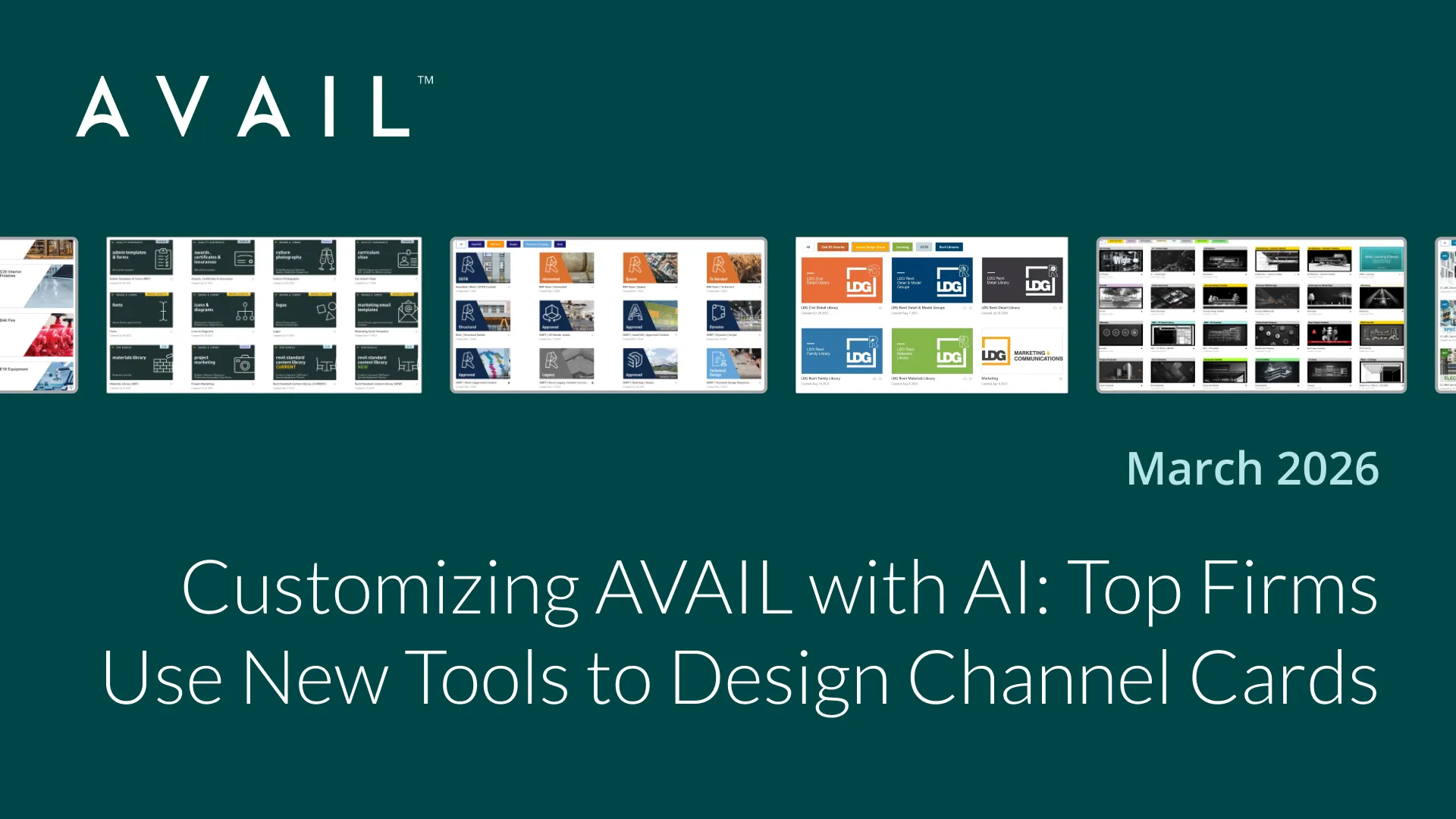 Customizing AVAIL with AI, March 2026