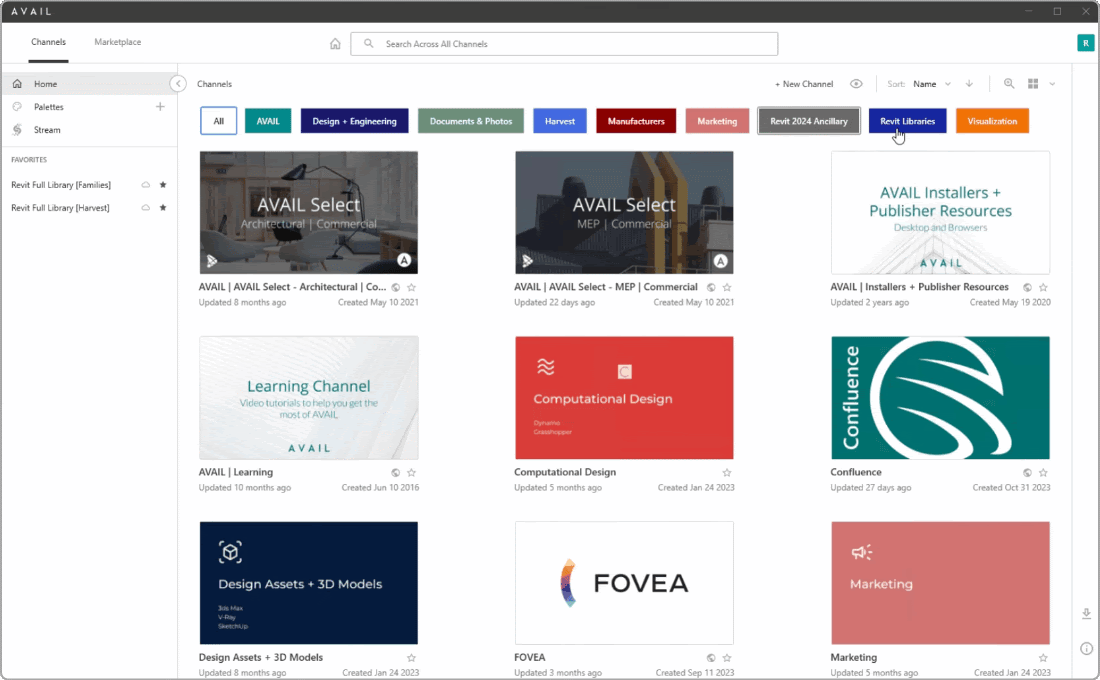 How to create a Palette in AVAIL of collected technical content