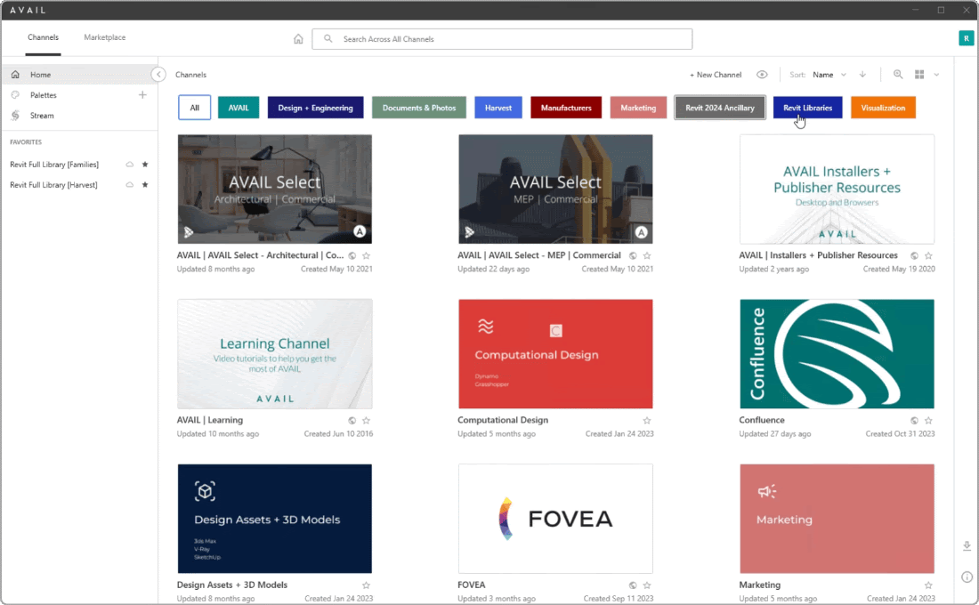 How to create a Palette in AVAIL of collected technical content