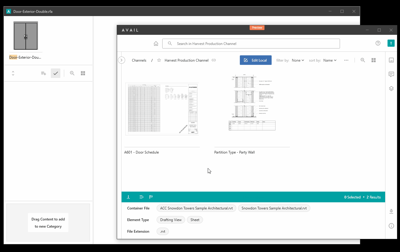 Drag and drop workflow for Related Content feature