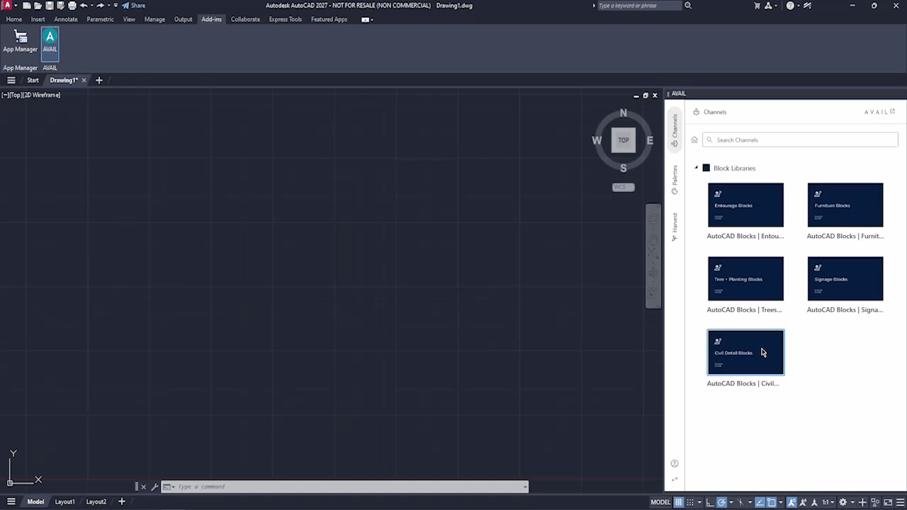 GIF searching for content in AutoCAD add-in