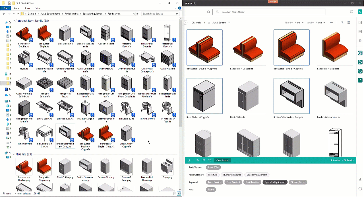 GIF deleting content on a local folder that automatically deletes the same content in AVAIL using Stream