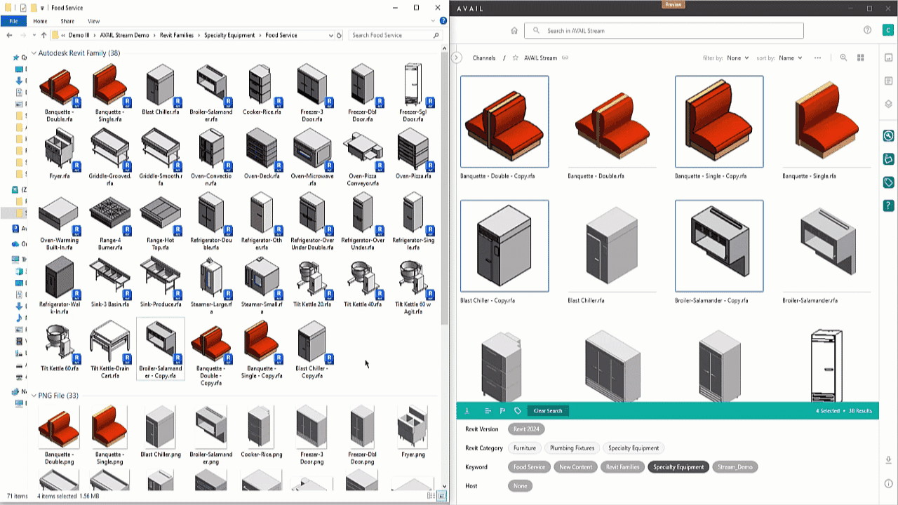GIF deleting content on a local folder that automatically deletes the same content in AVAIL using Stream