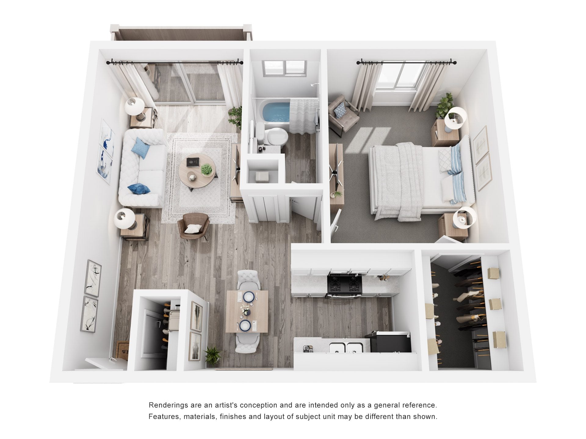 One Bedroom One Bathroom