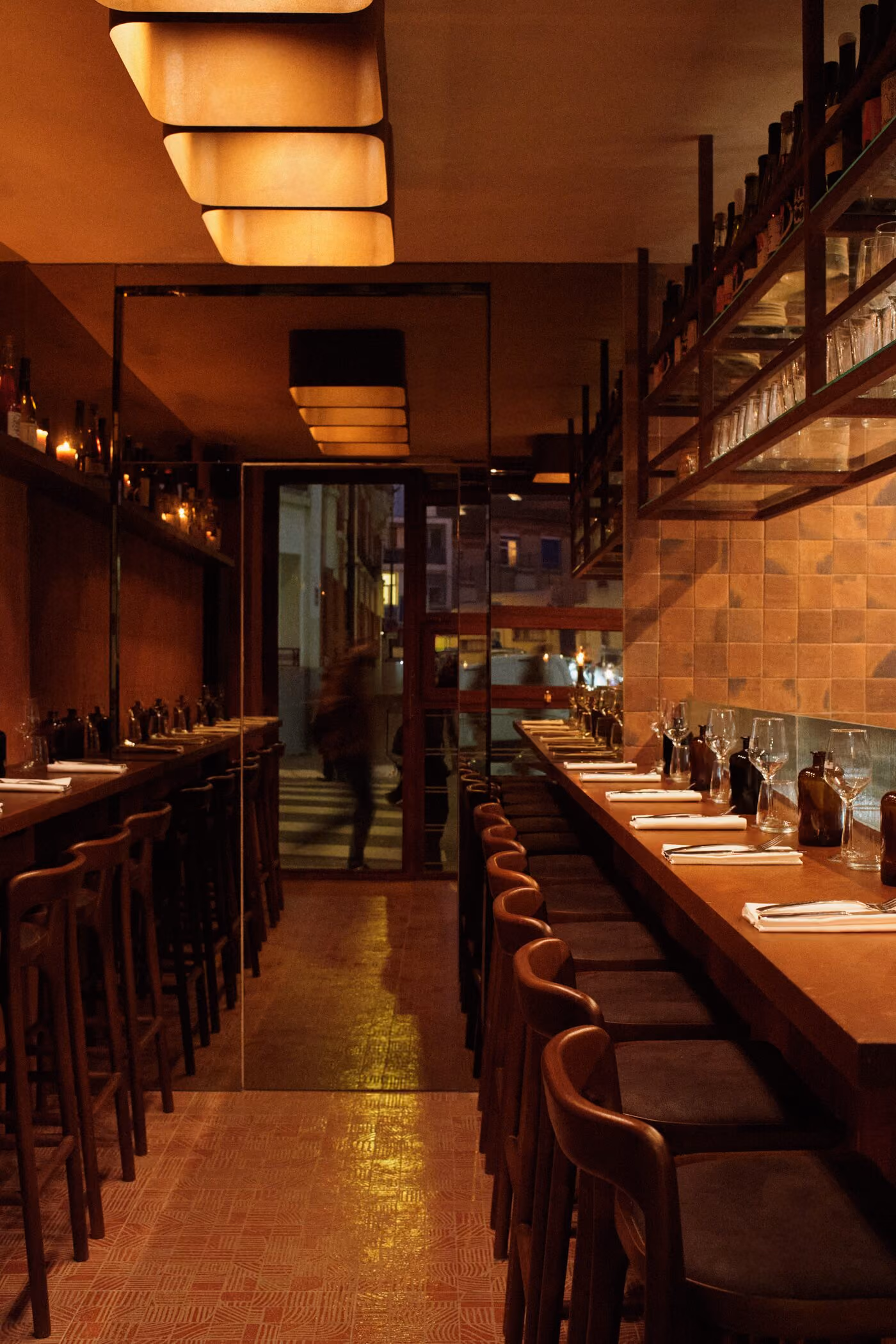 Intérieur du comptoir Double
