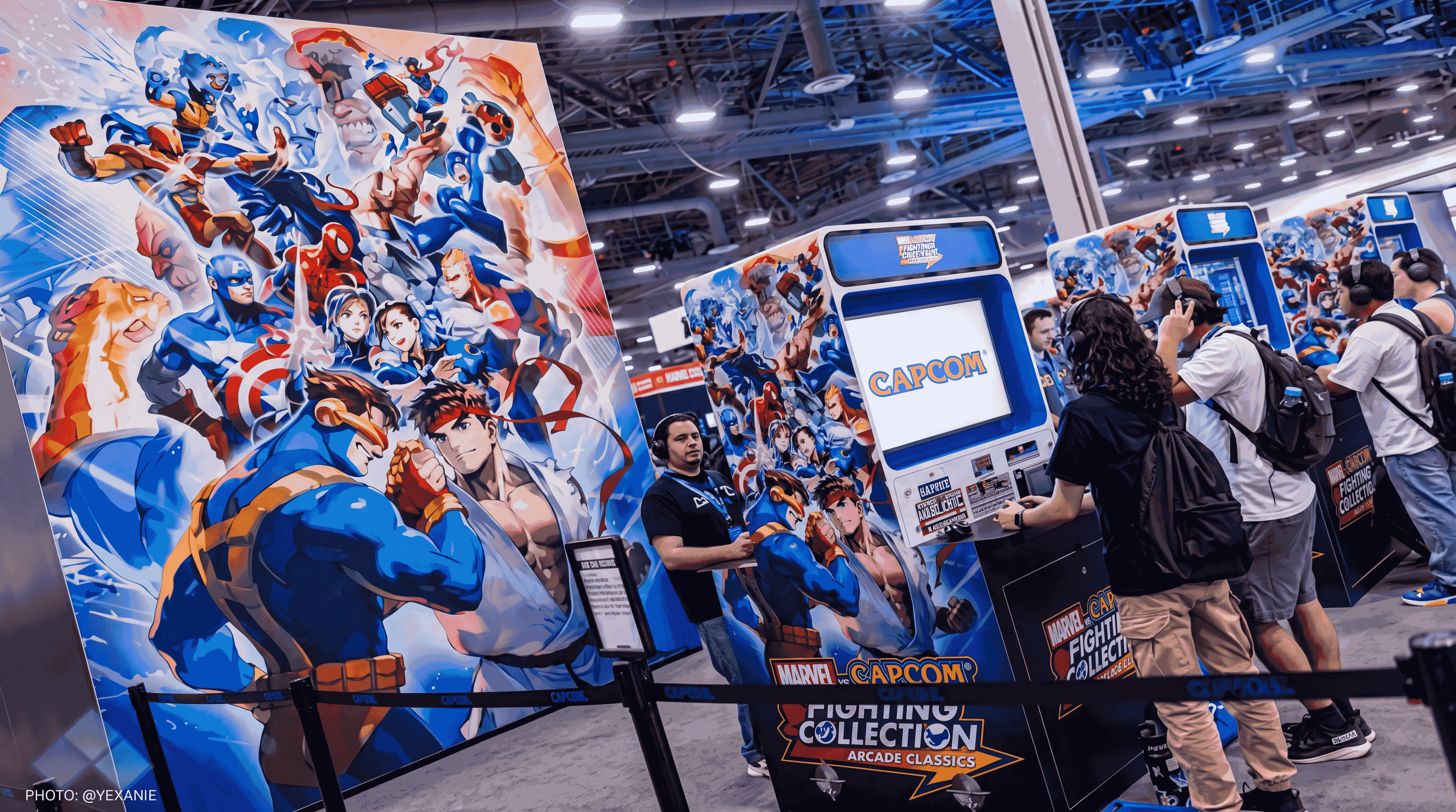 Capcom Marvel vs. Capcom booth at EVO designed and fabricated by Blue Coast