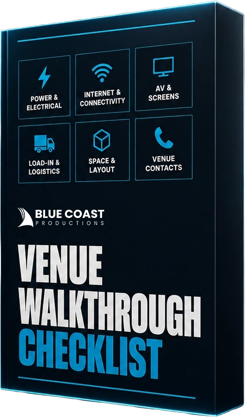 Venue Walkthrough Checklist guide