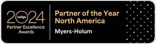 The partner of the year north america logo.