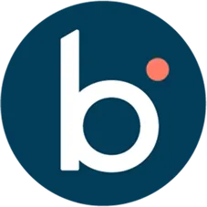 A blue circle with the letter b on it.