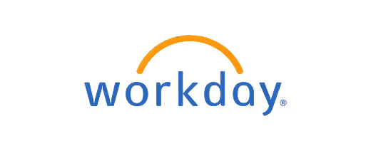 Workday company logo with orange arc above blue text.