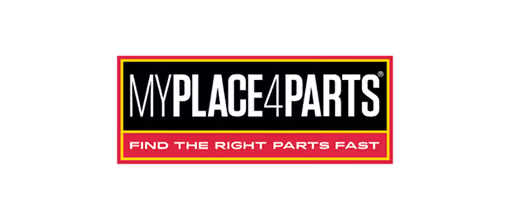 MyPlace4Parts logo with tagline 'Find the Right Parts Fast' in red and black colors.