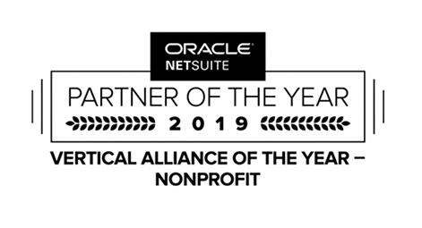 A black and white photo of a sign that says partner of the year.