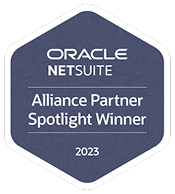 The award badge for alliance partner spotlight winner.