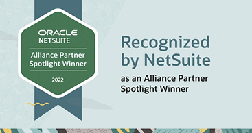 The award badge for the alliance partner spotlight winner.