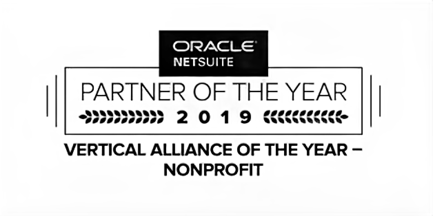 A black and white photo of a sign that says partner of the year.