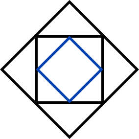 A black and white image of a diamond.