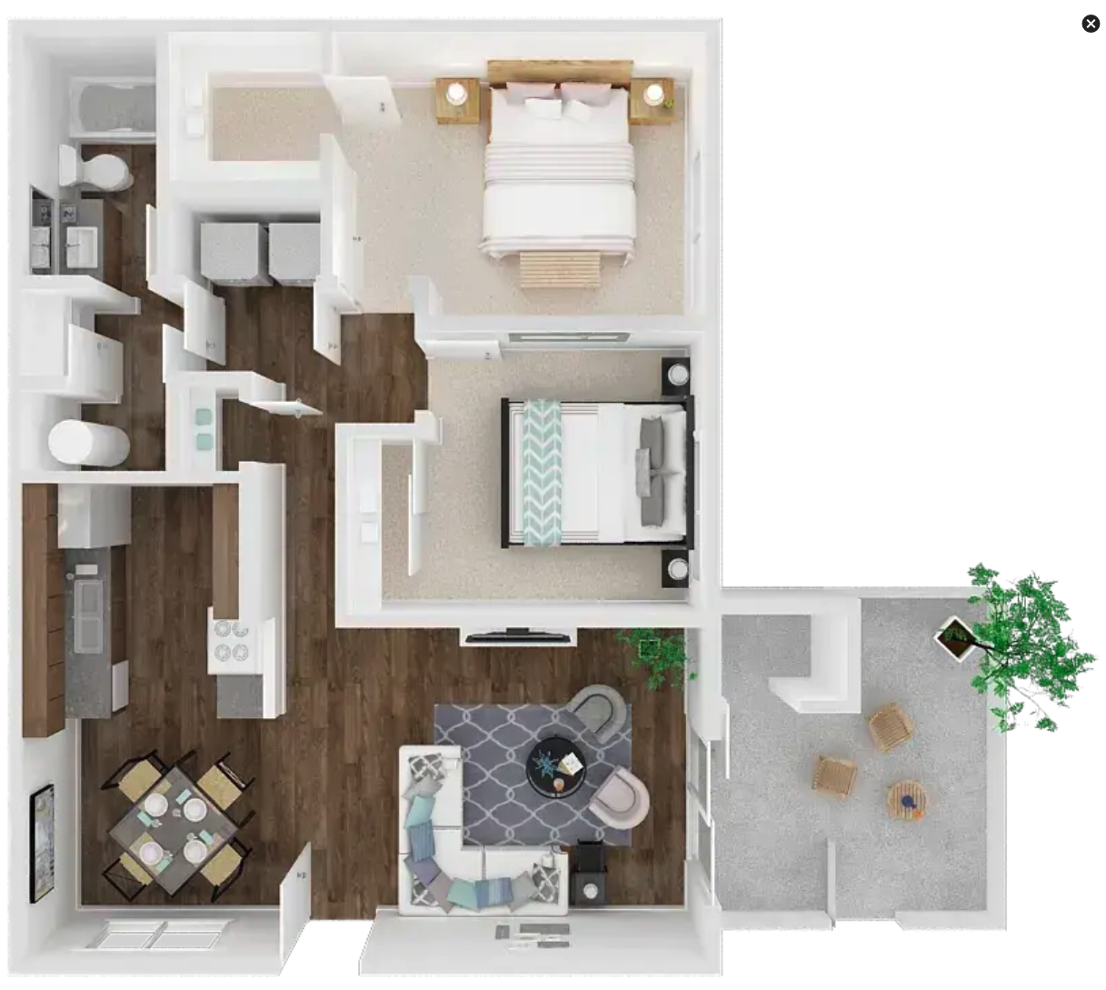 2BD, 1BTH DN