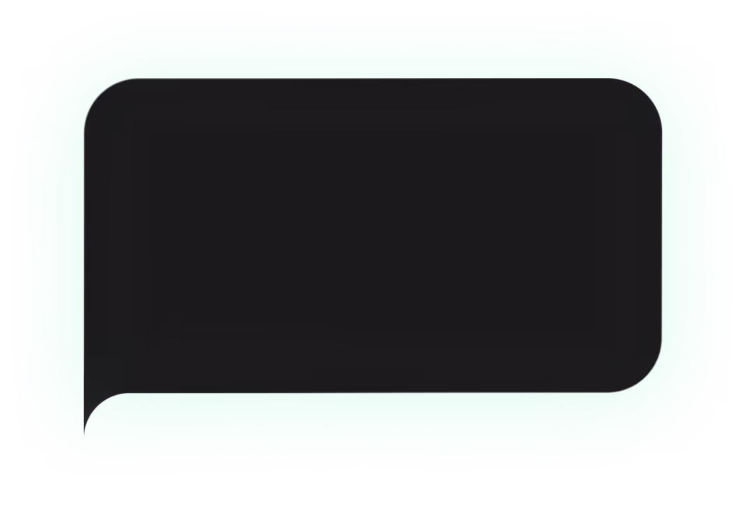 Прямокутна кнопка з округленими кутами та світло-зеленим світінням на чорному фоні.