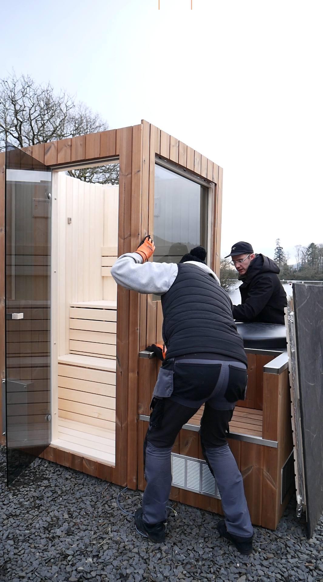 hoc sauna installation