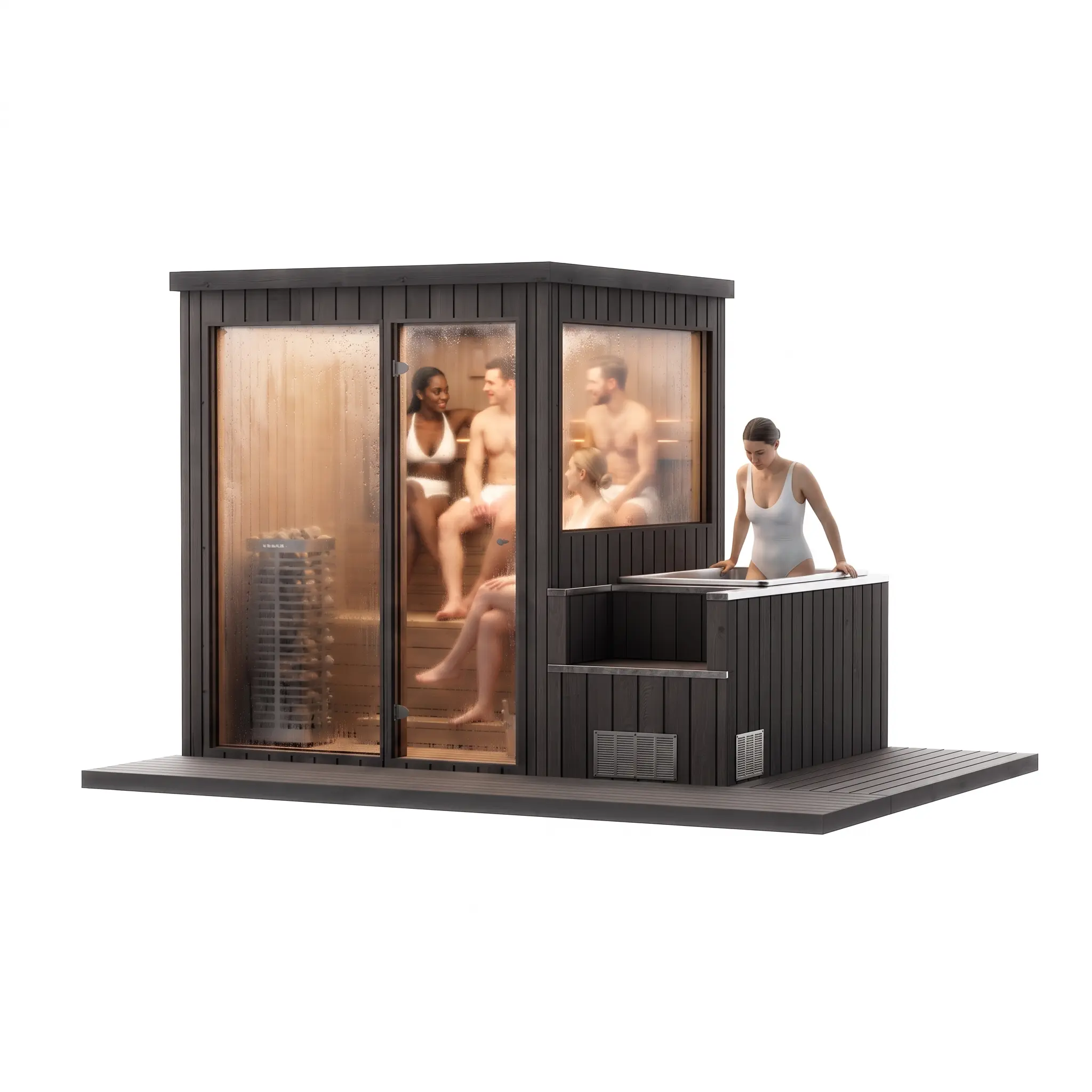hoc modular sauna 3x3 configuration