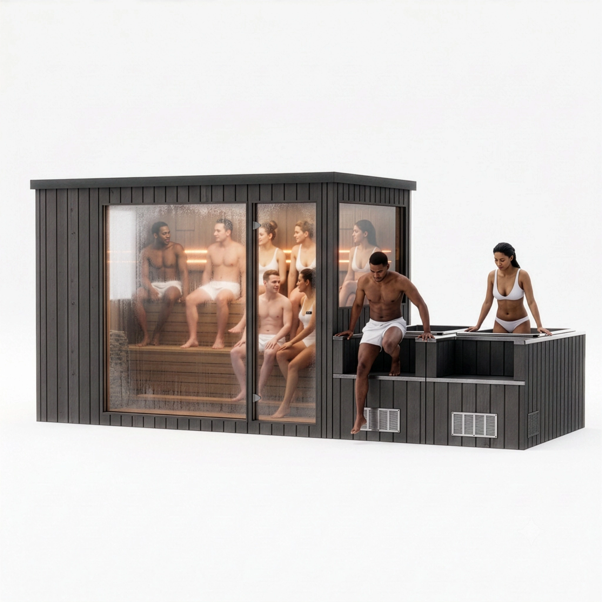 hoc modular sauna 5x3 configuration