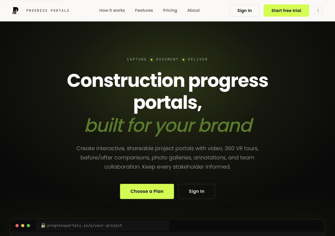 progressportals.io · home page
