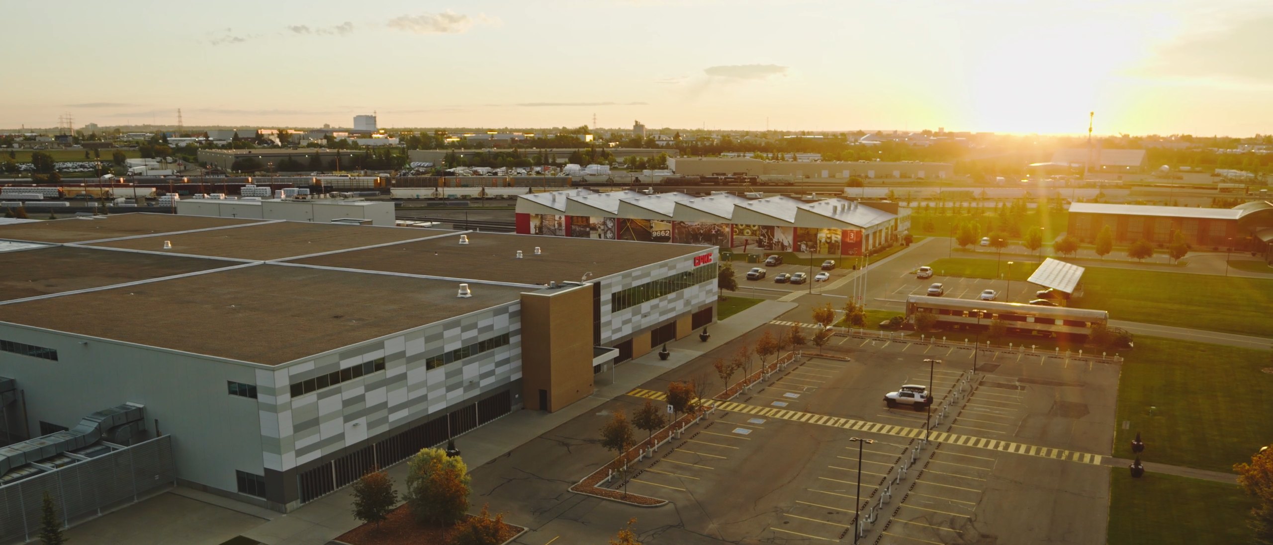 Sunset over the CPKC Ogden Campus · Calgary · April 2026