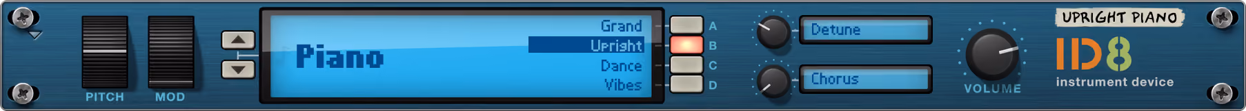 ID8 free multi-instrument plugin interface