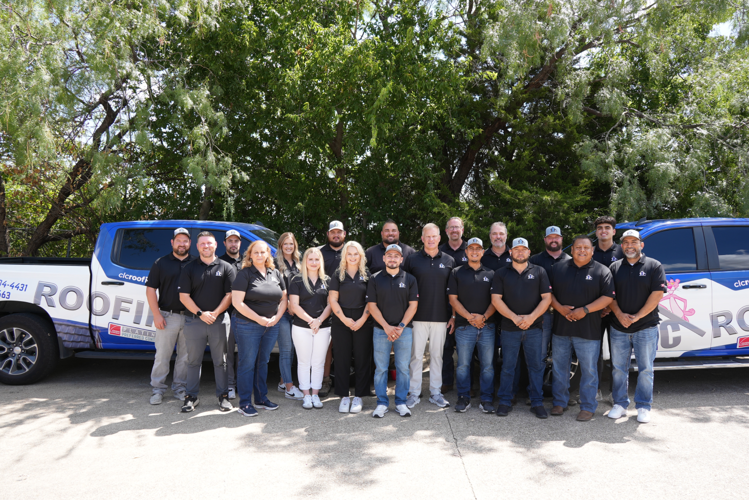 CLC Roofing Inc. Team, a Dallas roofing company.